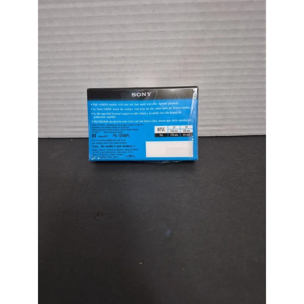 Sony 120 min 8 mm Standard Video Cassette (P6-120MPL)